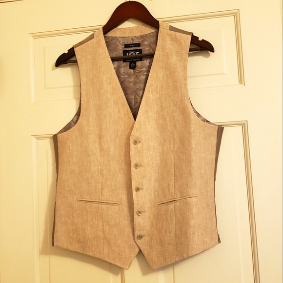 Joseph Abboud Other - NWOT Joseph Abbound 100% linen tan suit vest, S